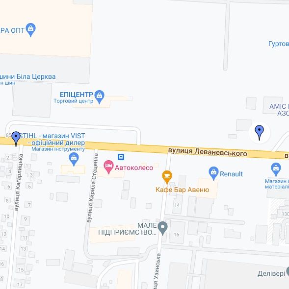 Білборд/Щит, Біла Церква, Вул. Леваневського (Епіцентр)