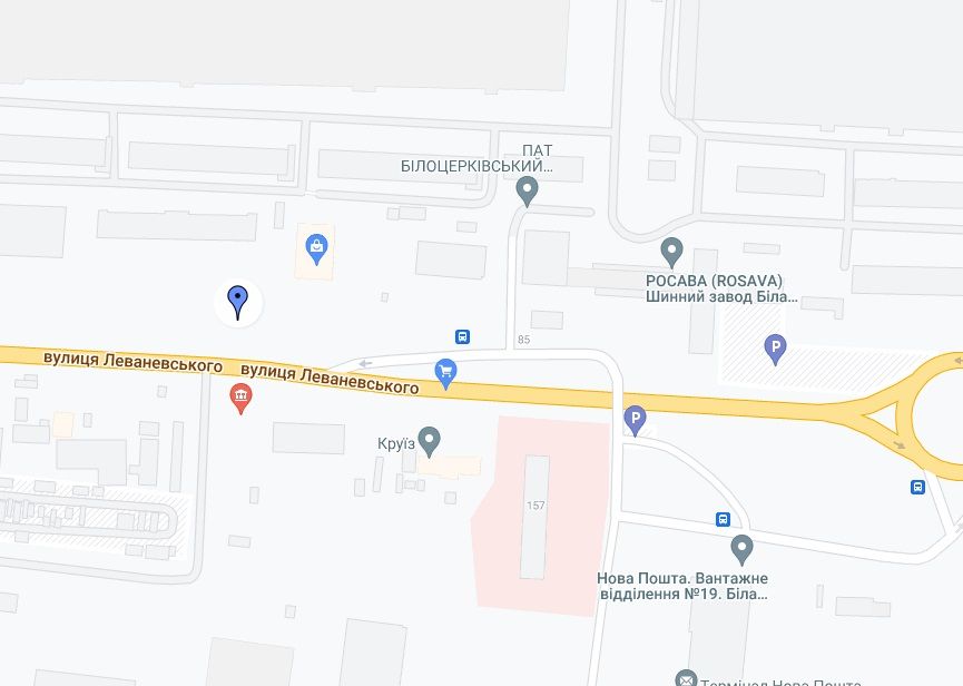 Білборд/Щит, Біла Церква, вул. Леваневського,в'їзд в місто біля зуп. "РТІ"