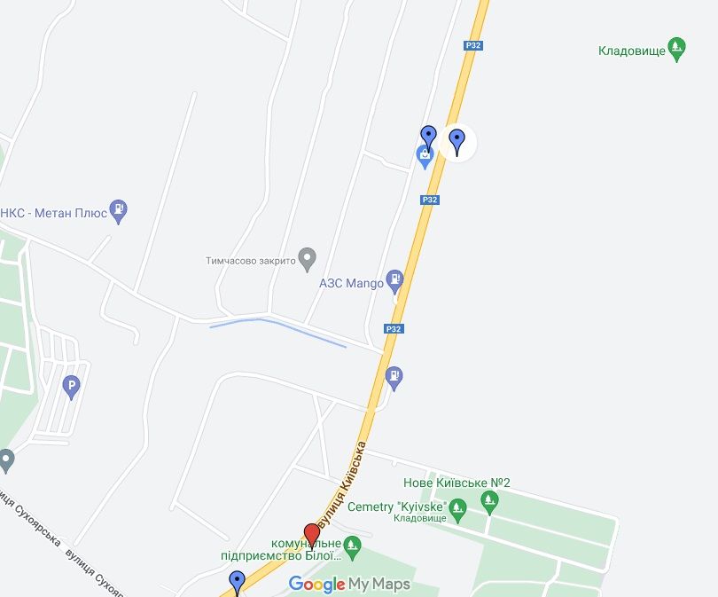 Билборд/Щит, Трассы, Виїзд-з-м.Біла-Церква-на-Київ