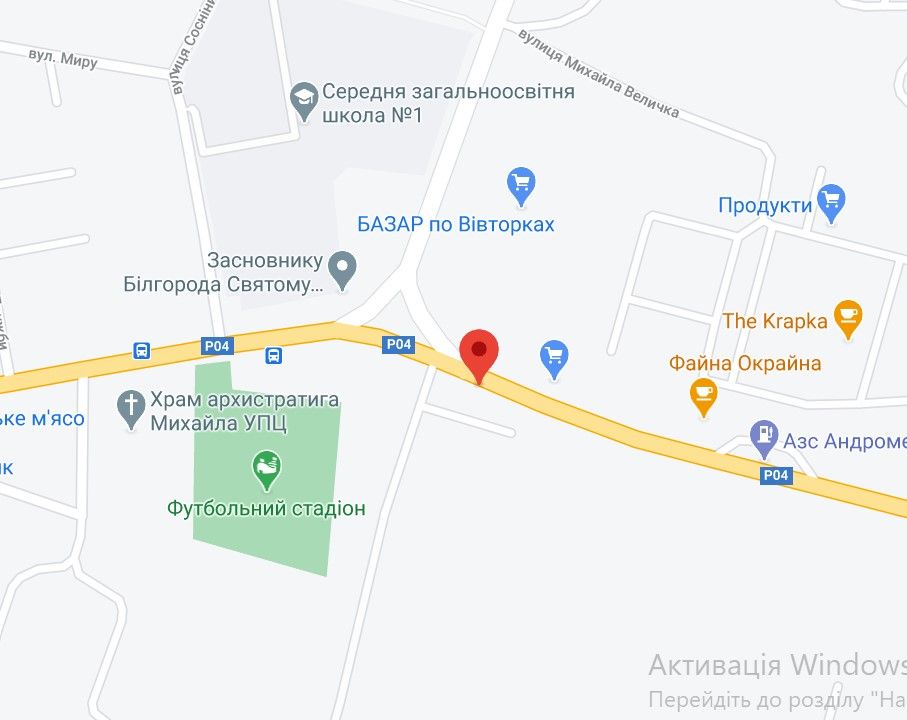 Білборд/Щит, Білогородка, с. Білогородка, вул. Володимирівська (біля ринку)