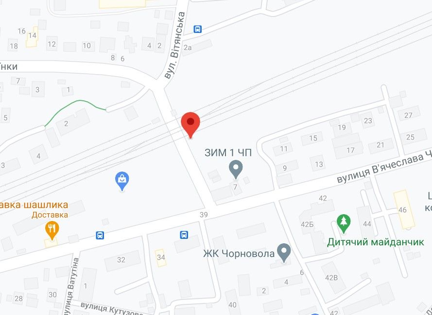 Билборд/Щит, Вишневое, м. Вишневе вул.Чорновала - 2 ЖД Переїзд
