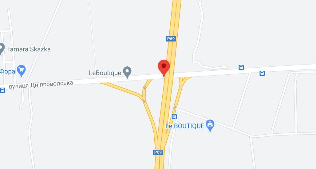 Реклама на мостах, Київ, Р 69 Траса Київ - Вишгород - вул. Дніпровська, велика транспортна розвязка в напрямку м. Вишгород