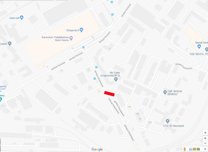 Билборд/Щит, Тернополь, Лозовецька, 34 а до Епіентру ( лівий)