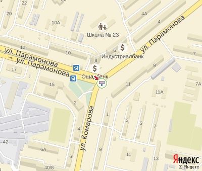 Билборд/Щит, Запорожье, Комарова вул., - Парамонова вул.