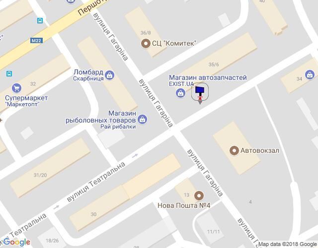Билборд/Щит, Кременчуг, вул. Театральна, 35/6, перехр. з вул. Гагаріна, навпроти автовокзалу, напрямок до центру