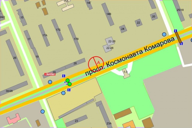 Led екран/Відеоборд, Київ, Космонавта Комарова проспект, між будинками 26 та 28, рух із центру міста