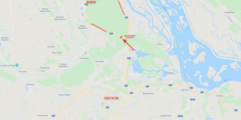Суперсайт/Мегаборд, Траси, В'їзд до Києва, з боку Знам'янки, 400м від повороту на Козин, до котедж. містечка Романово