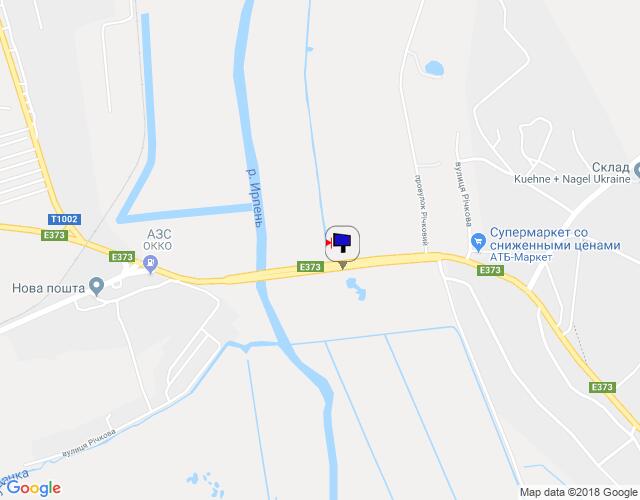Білборд/Щит, Ірпінь, м. Ірпінь, траса М-07 "Київ-Ковель", км 22+975 ліво, міст через р. Ірпінка, через 775м після розвилки Ірпінь-Гостомель-Буча, ЖК "Гостомель Резіденс", верх