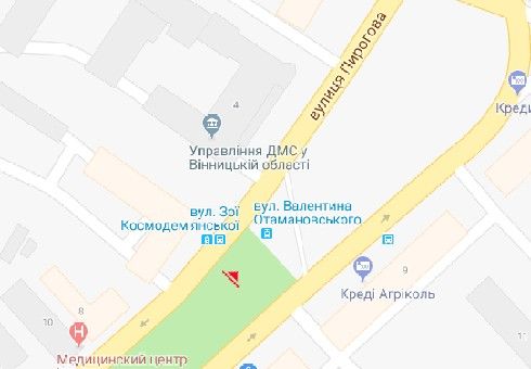 Скролл/Ситиборд, Винница, Пирогова вул., 6