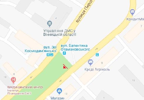 Скрол/Сітіборд, Вінниця, Пирогова вул., 13