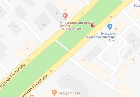 Скролл/Ситиборд, Винница, Пирогова вул., 15