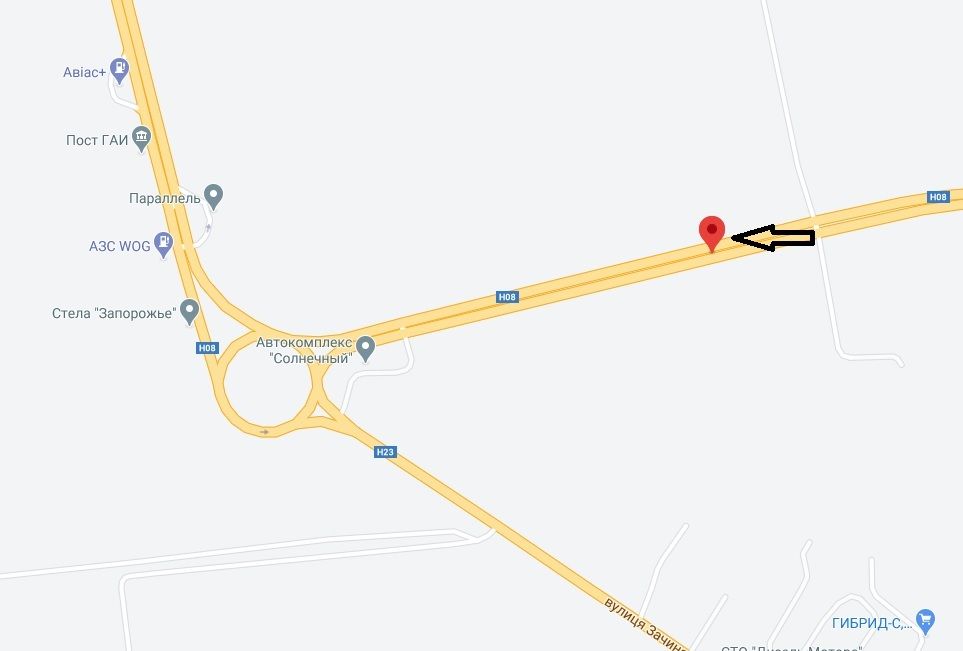 Билборд/Щит, Запорожье, 118_Запоріжжя_ул.Тиражная -600м от трассы выезд из города