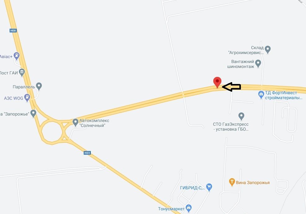 Билборд/Щит, Запорожье, 122_Запоріжжя_ул.Тиражная 250м от Ж/Д -выезд из города