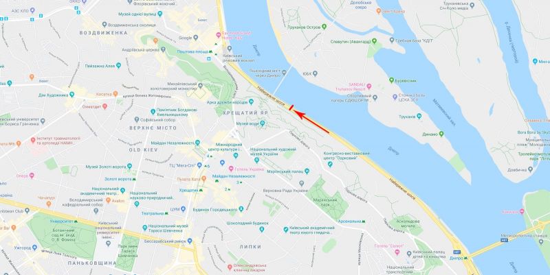 Скрол/Сітіборд, Київ, Набережне шосе