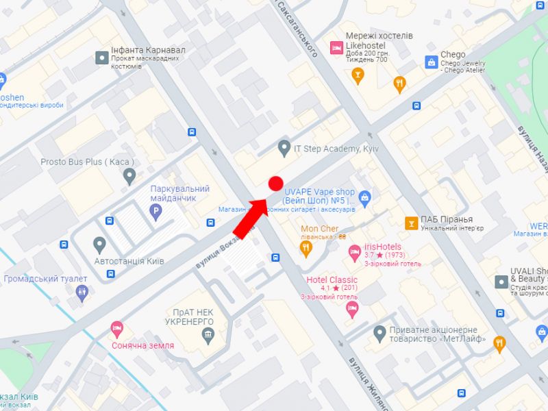 Сітілайт, Київ, Петлюри вул., 28 / вул. Жилянська, в сторону вул. Саксаганського