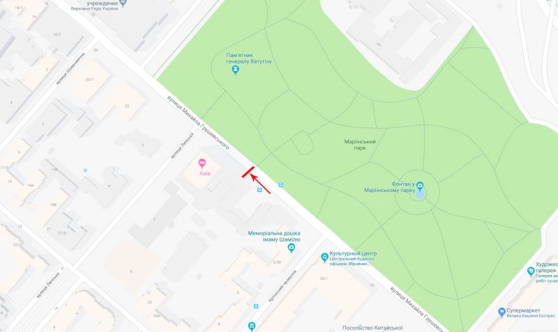 Скролл/Ситилайт, Киев, Грушевського Михайла вул. 26/1 - вул. Липська, рух в напрямку з центру