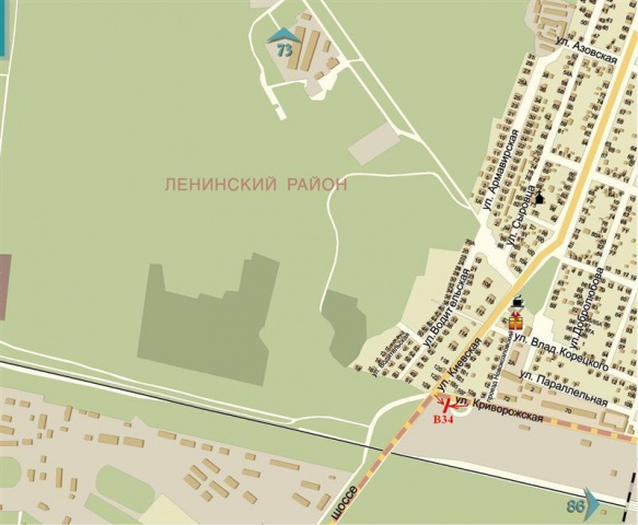 Билборд/Щит, Днепр, вул.Криворізька, 107/ул.Криворожская, 107, поток движения к ул.Рабочая