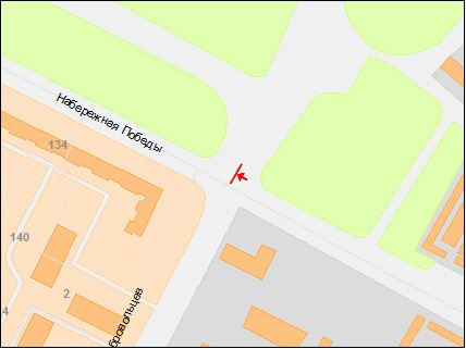 Билборд/Щит, Днепр, вул. Набережна Перемоги, 134 -пров. Добровольців/ул.Наб.Победы, 134 перекресток с пер.Добровольцев