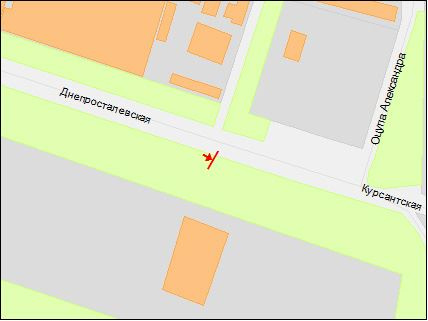 Билборд/Щит, Днепр, вул.Дніпросталівська – вул.Олександра Оцупа/ул.Винокурова – ул.Комиссара Крылова, автосалоны, авторынок, ж/м "Северный"