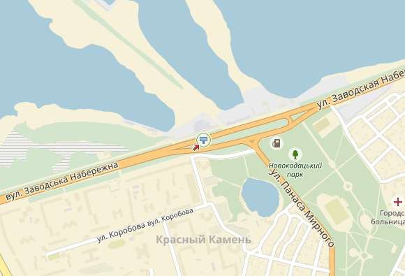 Билборд/Щит, Днепр, вул.Набережна Заводська, 55, з центру, Червоний Камінь, Парус/ул.Набережная Заводская, 55, из центра