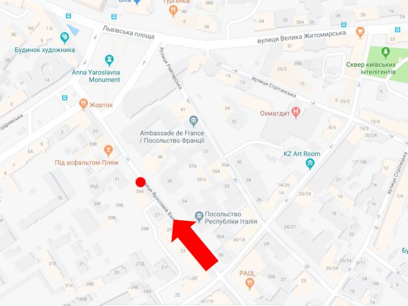 Сітілайт, Київ, Ярославів Вал вул., 29а, в сторону Львівської пл.