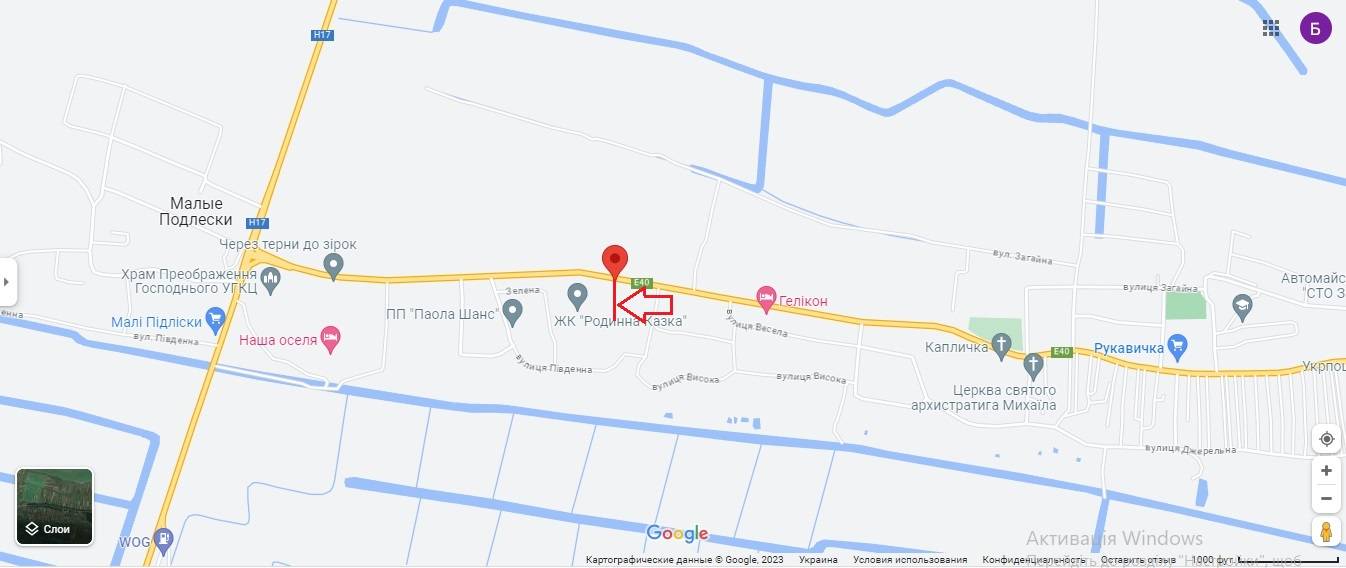 Билборд/Щит, Трассы, М-06 Київ-Чоп, км. 525+074, ліворуч, перед с. Малі Підліски в напрямку до с. Гамаліївка та м. Львів (правий)