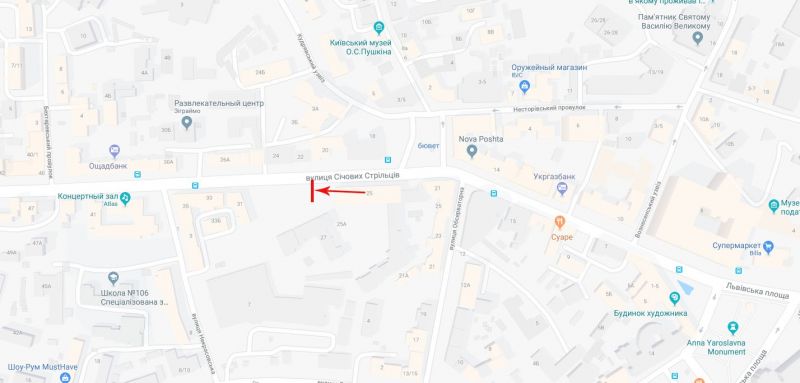 Скролл/Ситиборд, Киев, Січових Стрільців (Артема) вул. 27, в напрямку ст. м. "Лук'янівська"