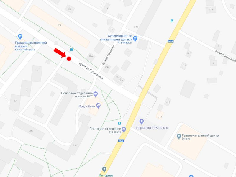Ситилайт, Львов, Грінченка вул. - вул. Б.Хмельницького, 255 (зупинка "Чигиринська")
