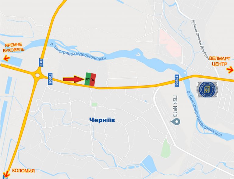 Билборд/Щит, Трассы, Черніїв траса Івано-Франківськ-Буковель №5 в'ізд в місто