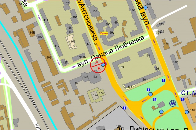Led экран/Видеоборд, Киев, Антоновича (Горького), 172 / Загородня (Любченка), біля ТЦ Палладіум Сіті