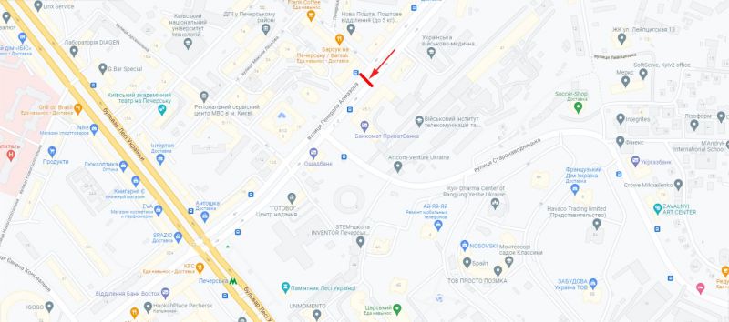 Скролл/Ситилайт, Киев, Алмазова генерала вул. 4-А, на світлофорі, рух в напрямку пл. Л.Українки