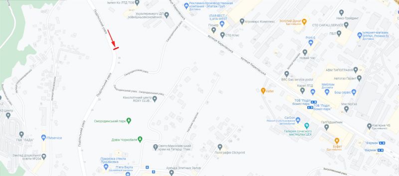 Ситилайт, Киев, Подільський узвіз в напрямку від ТЦ "Променада"