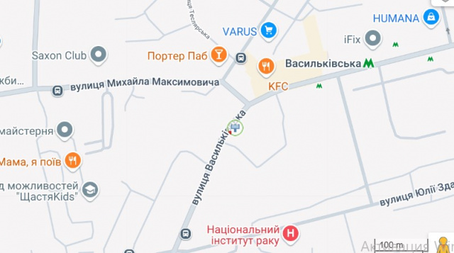 Ролер/Призматрон, Київ, Васильківська вул. 37, в напрямку Васильківська пл.( Амурська пл.)