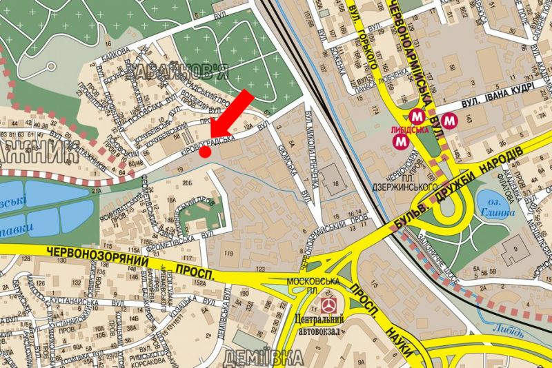 Білборд/Щит, Київ, Брожка вул. (колиш. Кіровоградська вул.), навпроти АЗС "Glusco", в сторону Лобановського пр. (кол. Червонозоряний пр.)