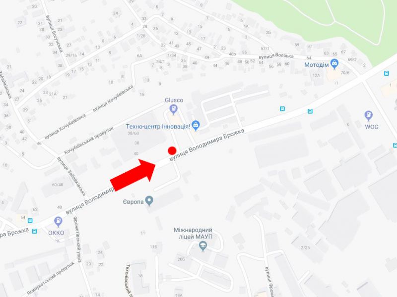 Білборд/Щит, Київ, Брожка вул. (колиш. Кіровоградська вул.), 38, біля АЗС "Glusco", в сторону Грінченка вул.