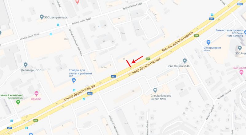 Скролл/Ситиборд, Киев, Дружби Народів бульв. 11 - вул. Академіка Філатова