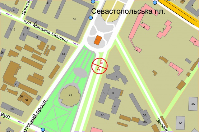 Сітілайт, Київ, Святослава Хороброго (Народного Ополчення/Севастопольська площа, розподілювач
