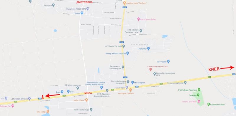 Суперсайт/Мегаборд, Траси, Виїзд з Києва, в сторону Житомира, біля повороту на Мілу, до котедж.городку Міла Петрушки