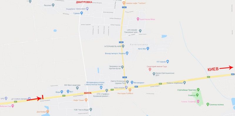 Суперсайт/Мегаборд, Траси, В'їзд до Києва, з боку Житомира, біля повороту на Мілу, до котедж.городку Міла Петрушки