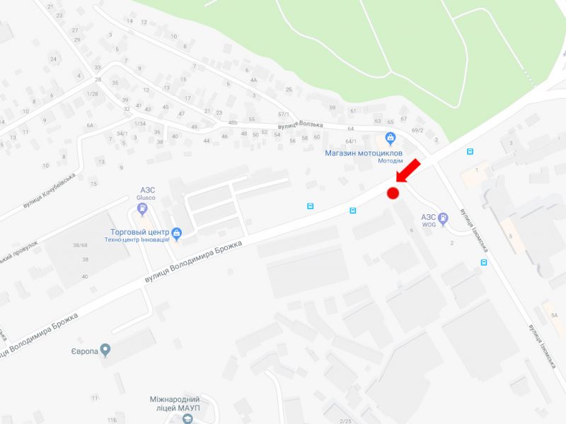 Білборд/Щит, Київ, Брожка вул. (колиш. Кіровоградська вул.) - вул. Ізюмська, біля АЗС "WOG", в бік пр. Лобановського (колиш. Червонозоряний пр.)