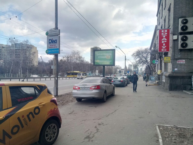 Скрол/Сітіборд, Київ, Берестейский (Перемоги) пр., 45 -в центр ст.м Шулявська