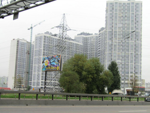 Билборд/Щит, Киев, пр.Бажана,1Т навпроти 36 ст.м.Харьківська-ст.м.Позняки з центру