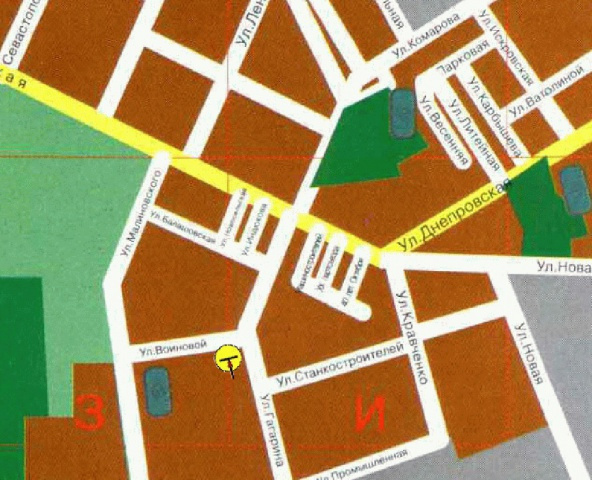 Билборд/Щит, Павлоград, пр.Гагаріна, біля "АТБ", до центру/пр.Гагарина, возле "АТБ-маркет", в центр