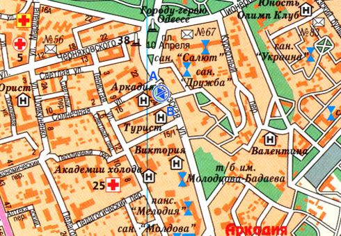 Ситилайт, Одесса, Генуезька вул. - Сонячна вул. В