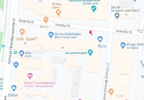 Ситилайт, Одесса, Грецька вул., 43 - Віце-АдміралаЖукова пров. А