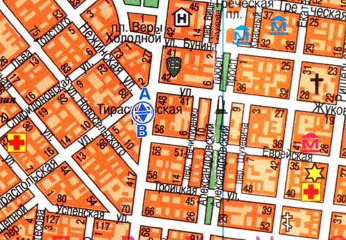 Скрол/Сітіборд, Одеса, Преображенська вул., 31 - Тираспольська пл. В