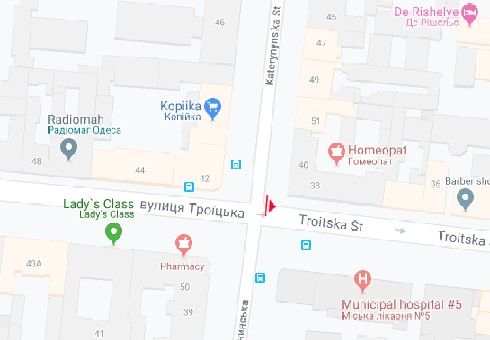Скролл/Ситиборд, Одесса, Троїцька вул., 39 - Катерининська вул. А1