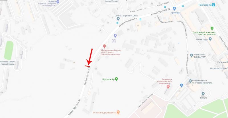 Скрол/Сітіборд, Київ, Протасів яр вул. 48, в напрямку до Солом'янської площі