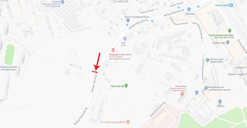 Скролл/Ситиборд, Киев, Протасів яр вул. 48, в напрямку до Солом'янської площі