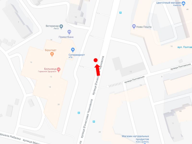 Беклайт, Київ, Чорновола вул., 12, в сторону вул. Січових Стрільців (колиш. вул. Артема)